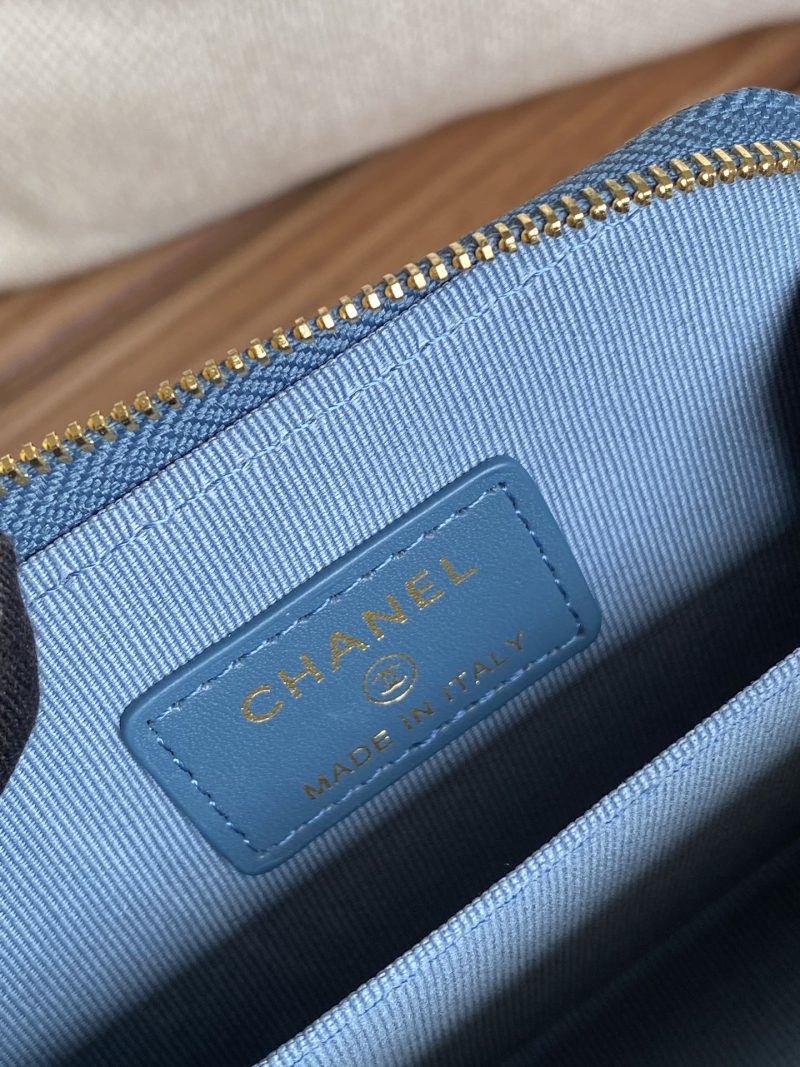 CC 22A Zippy Coin Purse Blue Caviar GHW 223908