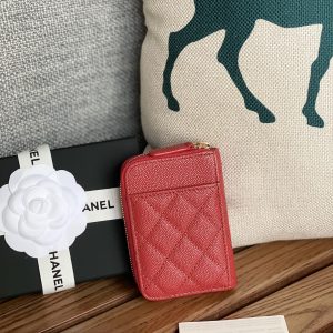 CC 22A Zippy Coin Purse Red Caviar GHW 223914