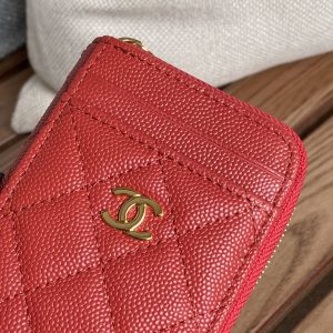 CC 22A Zippy Coin Purse Red Caviar GHW 223914