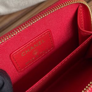 CC 22A Zippy Coin Purse Red Caviar GHW 223914