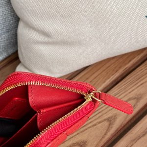 CC 22A Zippy Coin Purse Red Caviar GHW 223914