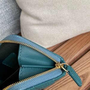 CC 22A Zippy Coin Purse Green Caviar GHW 223916