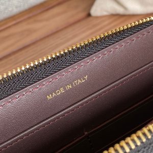 CC Zippy Long Wallet 19.5cm Black Sheepskin GHW 223941