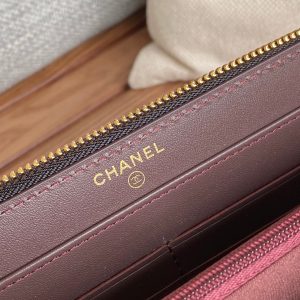 CC Zippy Long Wallet 19.5cm Black Sheepskin GHW 223941