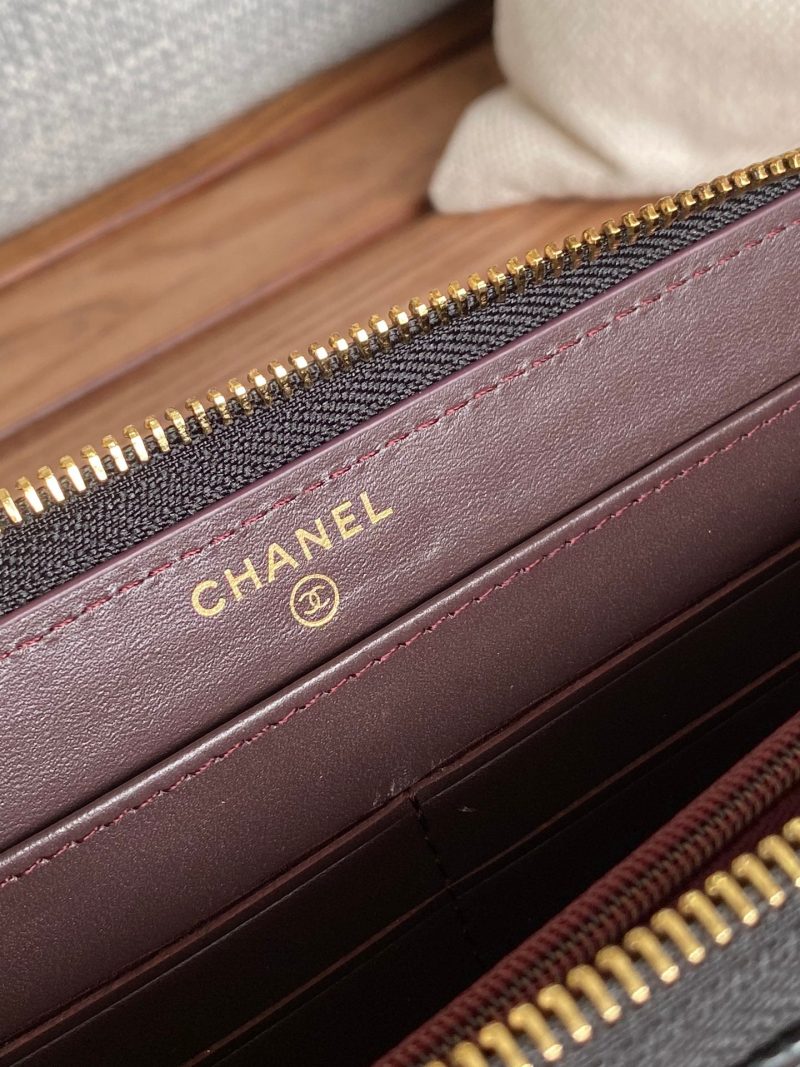 CC Zippy Long Wallet 19.5cm Black Caviar GHW 223945