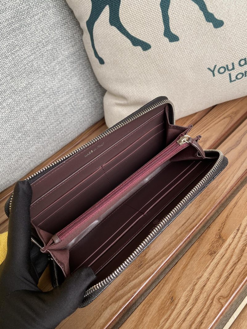 CC Zippy Long Wallet 19.5cm Black Caviar Sliver Steel 223947