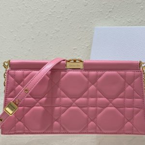 cd caro colle noire 27.5 pink calfskin