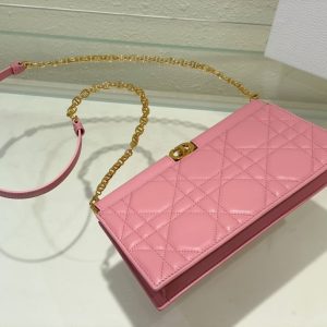 cd caro colle noire 27.5 pink calfskin