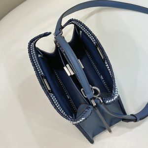 20230726_i1690366883_6285_8_jpg PEEKABOO ISEEU 27 IN BLUE BAYOUX INTERLACED CALFSKIN SILVER HARDWARE