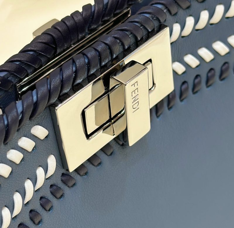 20230726_i1690366883_7153_3_jpg PEEKABOO ISEEU 27 IN BLUE BAYOUX INTERLACED CALFSKIN SILVER HARDWARE