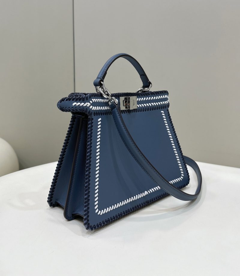 20230726_i1690366883_7271_1_jpg PEEKABOO ISEEU 27 IN BLUE BAYOUX INTERLACED CALFSKIN SILVER HARDWARE