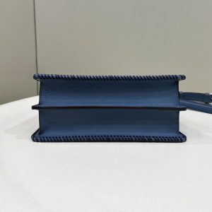 20230726_i1690366883_7930_2_jpg PEEKABOO ISEEU 27 IN BLUE BAYOUX INTERLACED CALFSKIN SILVER HARDWARE