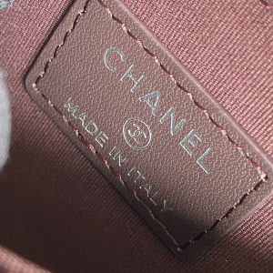 cc zipped wallet 7.5cm black caviar silver hardware