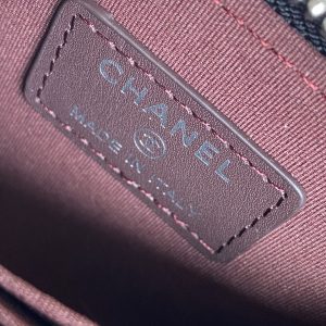 cc zipped wallet 7.5 cm black calfskin silver hardware