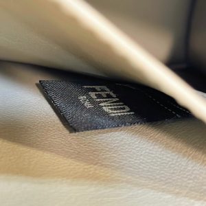 20230819_i1692427821_541_6_jpg PEEKABOO ISEEU 27 IN MEDIUM BROWN INTERLACED CALFSKIN GOLD HARDWARE