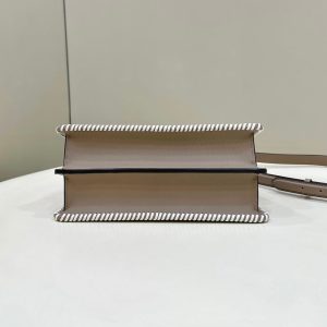 20230819_i1692427821_9082_2_jpg PEEKABOO ISEEU 27 IN MEDIUM BROWN INTERLACED CALFSKIN GOLD HARDWARE