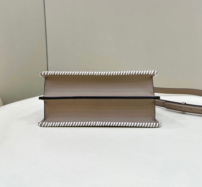 20230819_i1692427821_9082_2_jpg PEEKABOO ISEEU 27 IN MEDIUM BROWN INTERLACED CALFSKIN GOLD HARDWARE