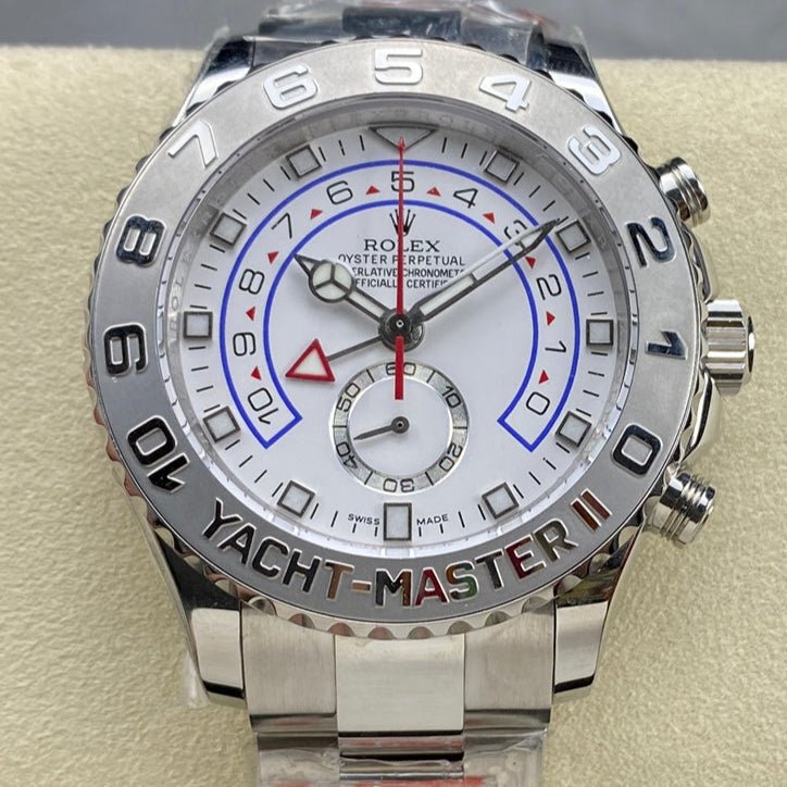 Rolex Yacht-Master II 44mm Silver White Dial