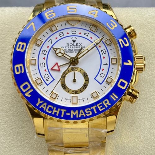 Rolex Yacht-Master II 44mm Gold White Dial