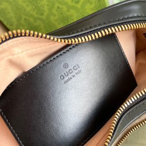 MARMONT HEART BAG 20 IN BLACK CALFSKIN GOLD HARDWARE