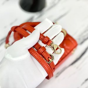 MICRO LADY 12 BAG IN SCARLET RED LAMBSKIN