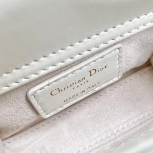 MICRO LADY 12 BAG IN WHITE LAMBSKIN