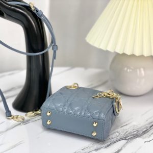 MICRO LADY 12 BAG IN BLUE SAPPHIRE LAMBSKIN