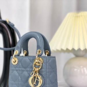 MICRO LADY 12 BAG IN BLUE SAPPHIRE LAMBSKIN