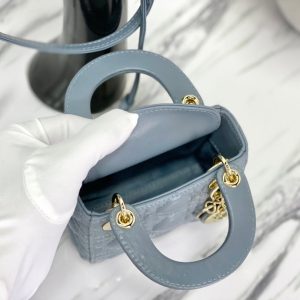 MICRO LADY 12 BAG IN BLUE SAPPHIRE LAMBSKIN