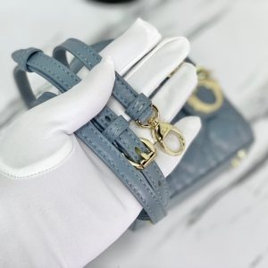 MICRO LADY 12 BAG IN BLUE SAPPHIRE LAMBSKIN