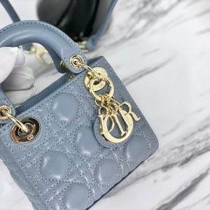 MICRO LADY 12 BAG IN BLUE SAPPHIRE LAMBSKIN