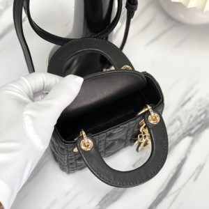 MICRO LADY 12 BAG IN BLACK LAMBSKIN