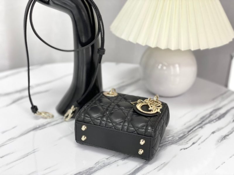 MICRO LADY 12 BAG IN BLACK LAMBSKIN