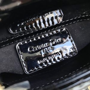 MICRO LADY 12 BAG IN GLOSSY BLACK LAMBSKIN