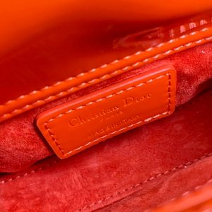 MICRO LADY 12 BAG IN GLOSSY SCARLET RED LAMBSKIN