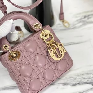 MICRO LADY 12 BAG IN LIGHT PURPLE LAMBSKIN