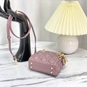 MICRO LADY 12 BAG IN LIGHT PURPLE LAMBSKIN
