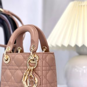 MICRO LADY 12 BAG IN CAMEL BEIGE LAMBSKIN