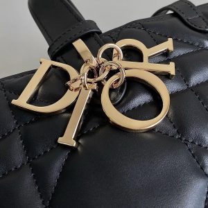 cd large toujours 37 black calfskin