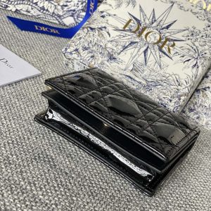 20230912_i1694499910_7913_2_jpg CD Caro 11cm Compact Wallet Shiny Black Calfskin