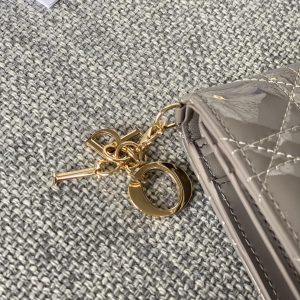 20230912_i1694500389_1604_4_jpg CD Caro 11cm Compact Wallet Shiny Grey Calfskin