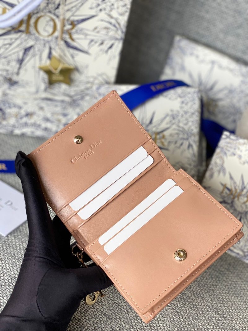 20230912_i1694500693_490_5_jpg CD Caro 11cm Compact Wallet Shiny Dark Beige Calfskin