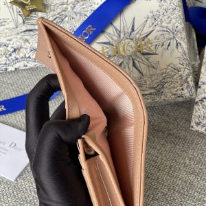 20230912_i1694500693_8998_8_jpg CD Caro 11cm Compact Wallet Shiny Dark Beige Calfskin