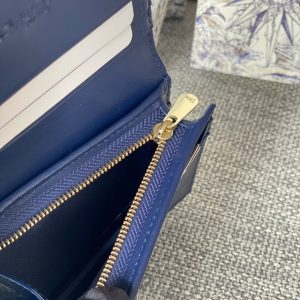 20230912_i1694500843_2802_7_jpg CD Caro 11cm Compact Wallet Shiny Blue Calfskin