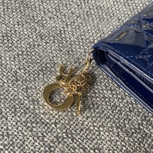 20230912_i1694500843_5556_4_jpg CD Caro 11cm Compact Wallet Shiny Blue Calfskin