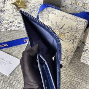 20230912_i1694500843_767_8_jpg CD Caro 11cm Compact Wallet Shiny Blue Calfskin