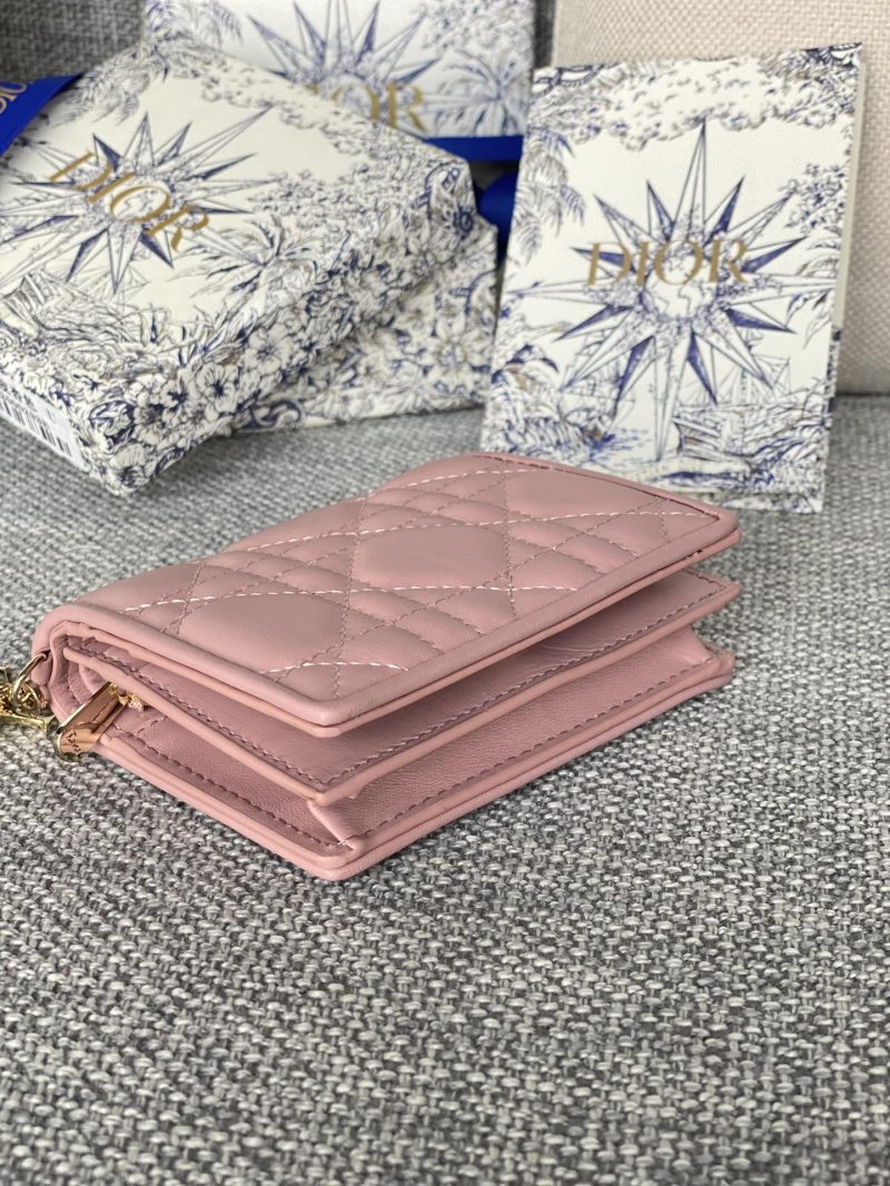 20230912_i1694505293_6623_2_jpg CD Caro 11cm Compact Wallet Pink Calfskin