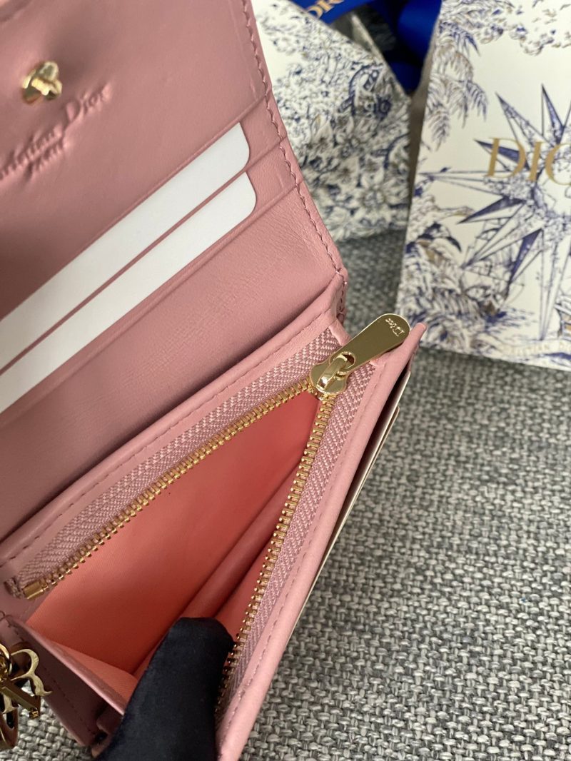 20230912_i1694505293_9079_7_jpg CD Caro 11cm Compact Wallet Pink Calfskin