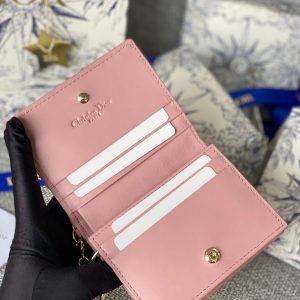 20230912_i1694505293_9603_5_jpg CD Caro 11cm Compact Wallet Pink Calfskin