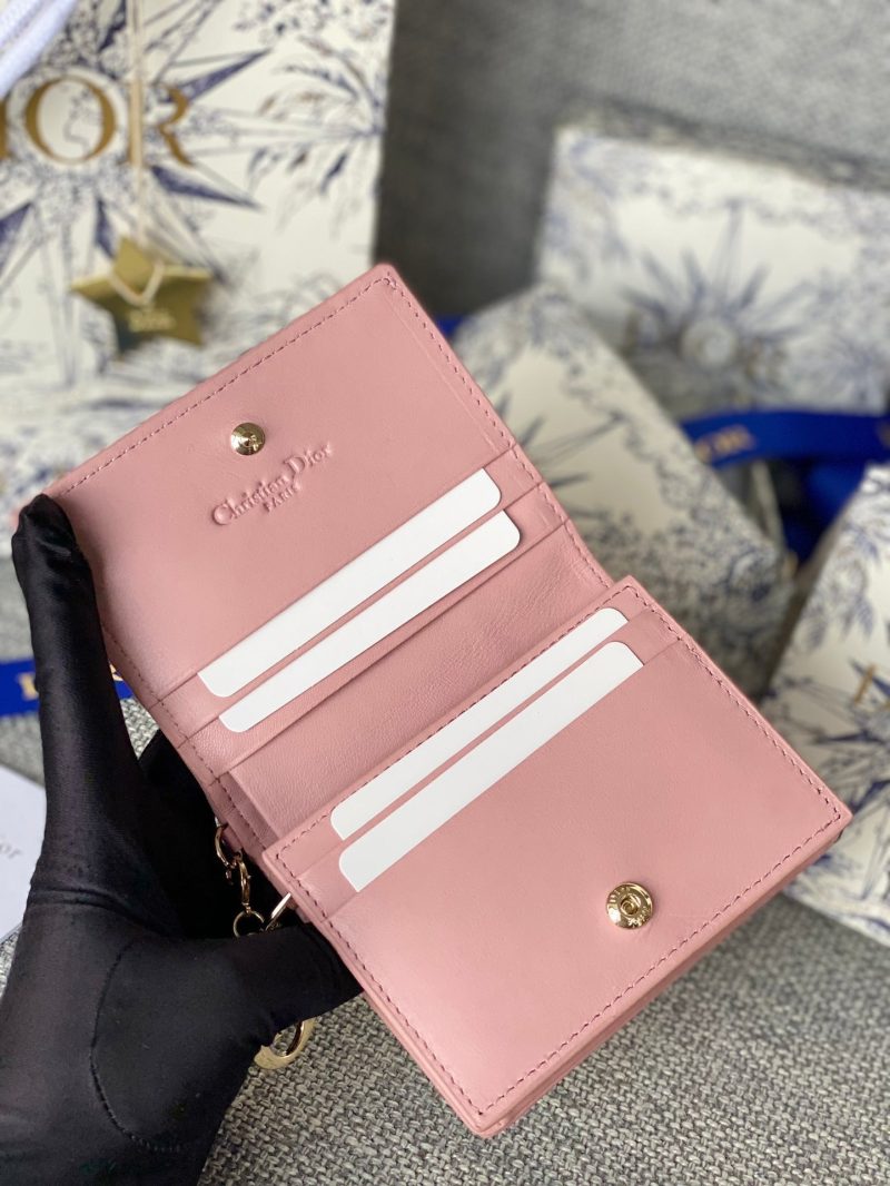 20230912_i1694505293_9603_5_jpg CD Caro 11cm Compact Wallet Pink Calfskin